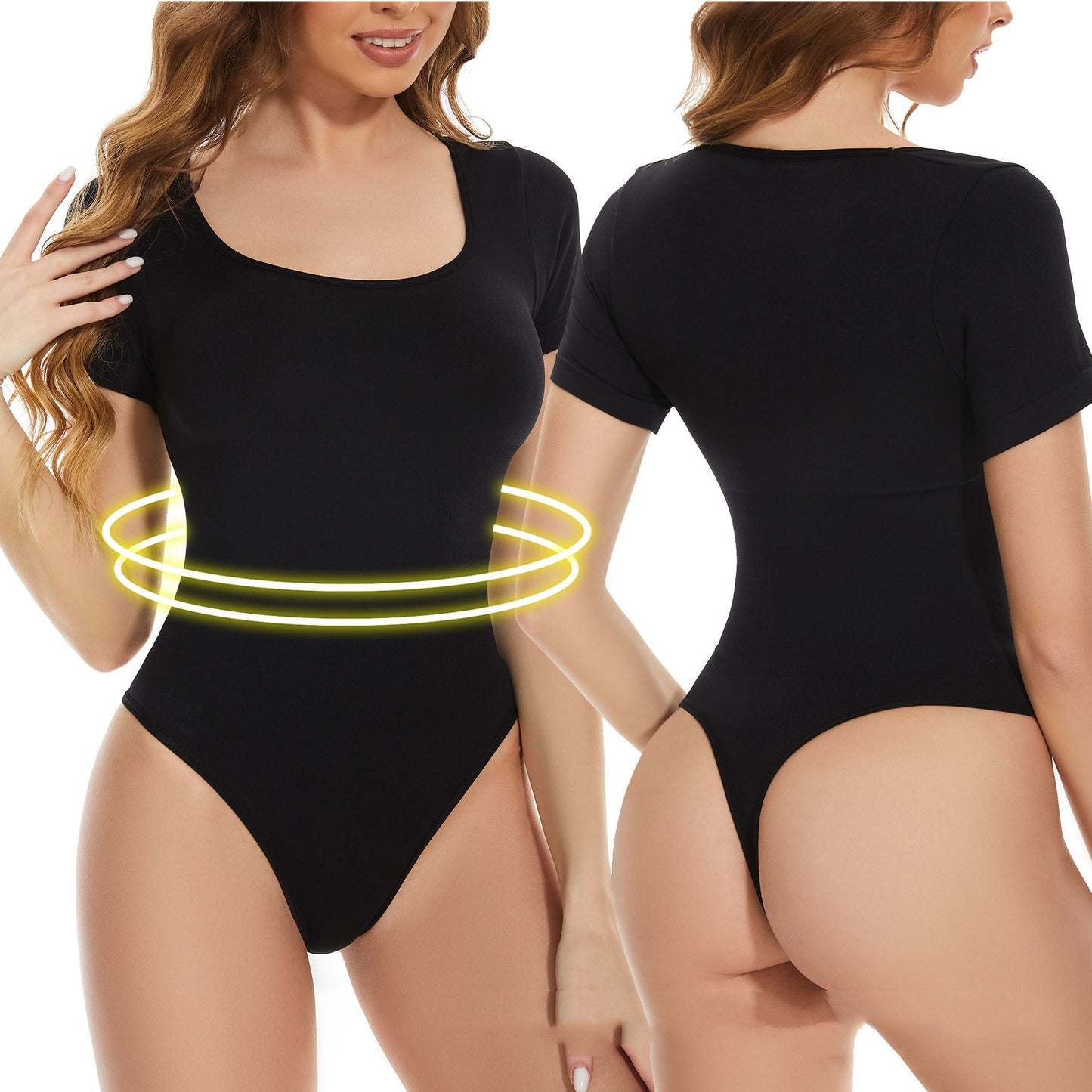 BelleForme™ Short Sleeve Seamless G-String Bodysuit